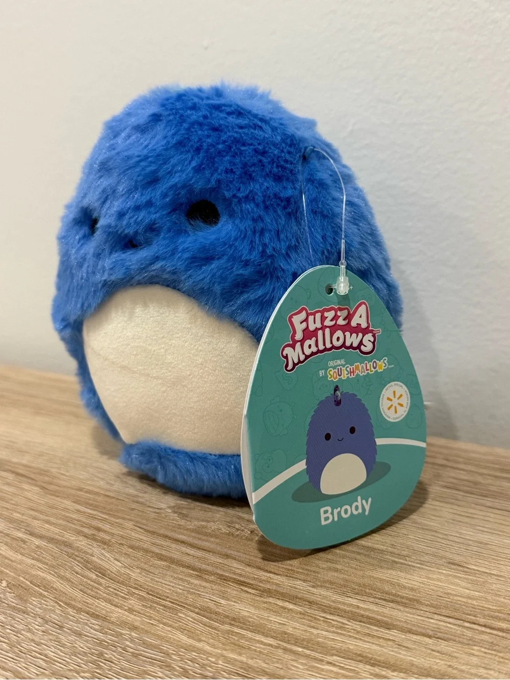 Squishmallows FuzzAMallows Brody Blue Dinosaur 5